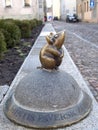 Lithuania. Sculpture of a mouse on the street of Klaipeda