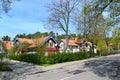 Lithuania. Spring street in Nida Royalty Free Stock Photo