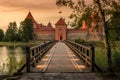 Lithuania: Trakai island castle Royalty Free Stock Photo