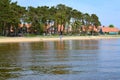 Lithuania. View of Nida from the Curonian Bay Royalty Free Stock Photo