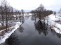 Lithuanian landscape in winter