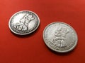 Lithuanian 10 Litas coin original and replica