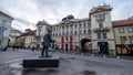 Lithuanian National Philharmonic Society square in Vilnius, Lithuania.