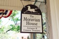 Moravian House Antique Shop Hanging Sign