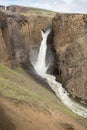 Litlanesfoss waterfall and basaltic rocks, Iceland