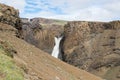 Litlanesfoss waterfall and basaltic rocks, Iceland