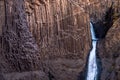 A view of the Litlanesfoss waterfall in eastern Iceland