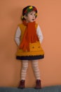 Litle Girl in orange dress