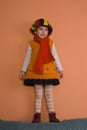 Litle Girl in orange dress
