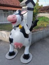 Litle Sculpture cow object Royalty Free Stock Photo