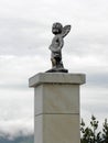 Litlle angel statue in Metkovic, Croatia Royalty Free Stock Photo