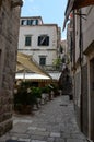 litlle street in the old town of Dubrovnik Royalty Free Stock Photo