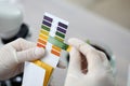 Litmus paper shows acidity, chemical analysis