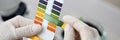 Litmus paper shows acidity, chemical analysis