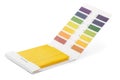 Litmus PH test strips and color samples Royalty Free Stock Photo