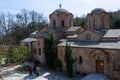 LITOCHORO, GREECE - APRIL 12, 2015: Monastery of Saint Dionysius of Mount Olympus, Litochoro, Greece