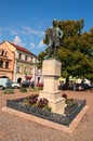 Statue of famous composer Bedrich Smetana statue 1924, Jan Stursa. Smetanovo Square.