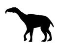 Litopterna silhouette extinct mammalian animal Royalty Free Stock Photo