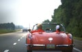 Littel Red Chevrolet Corvette 1960 Royalty Free Stock Photo