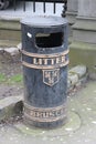 Litter container in the streets of Dublin Ireland