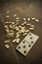 Littered domino Royalty Free Stock Photo