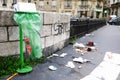 Littered Street Paris Royalty Free Stock Photo