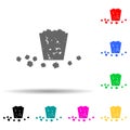 Littering waste trash multi color style icon. Simple glyph, flat vector of chaos icons for ui and ux, website or mobile Royalty Free Stock Photo