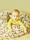 Little baby boy in blankets Royalty Free Stock Photo