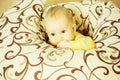 Little baby boy in blankets Royalty Free Stock Photo