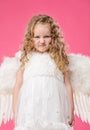 Little angel girl Royalty Free Stock Photo