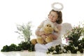 Little Angel Lamb-Lover Royalty Free Stock Photo