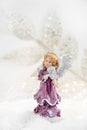 Little Angel Statuette Royalty Free Stock Photo