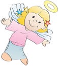 Little angel, vector Royalty Free Stock Photo