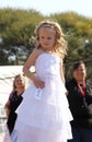 Little Angel in white dress at Beauty Pageant