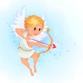 Little angle.Cupid with arrow.Valentine.