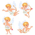 Little angle.Funny flyin cupid.Valentine.