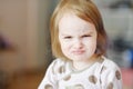 Little angry toddler girl Royalty Free Stock Photo