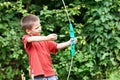 Little archer with bow and arrows