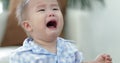 Little asian boy crying