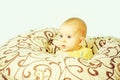 Little baby boy in blankets Royalty Free Stock Photo