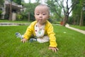 Little baby boy on the grass Royalty Free Stock Photo