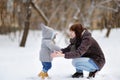 Little baby boy learning to walk Royalty Free Stock Photo