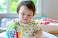 Baby boy playing with his toys Royalty Free Stock Photo