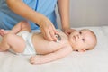 Little baby with doctor Royalty Free Stock Photo