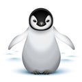 Little baby emperor penguin