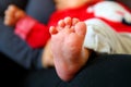 Little baby foot. Royalty Free Stock Photo