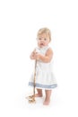 Little baby girl with chaplet Royalty Free Stock Photo