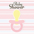 Little baby pacifier accessory icon