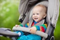 Little baby in stroller Royalty Free Stock Photo