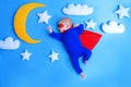 Little baby superhero Royalty Free Stock Photo